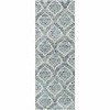 Hauteloom Oaklyn Teal Floral Diamonds Rug - 3 of 4