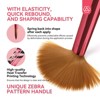 Saviland Kolinsky Brush Set: 8/10/14 Sizes for Sculpting & Powder Art - Core Acrylic System Tools. (Two-Tone Red/Black) - 3 of 4