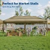 10x10/10x20 Pop Up Canopy Tent – Instant Setup Outdoor Gazebo with 1-Button Push, Portable Commercial Tent for Backyard, Camping, Beach & Parties - 3 of 4