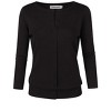 Women's Lightweight Crewneck Cardigan Sweater - 4 of 4