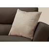 Monarch Specialties Pillows 18 X 18 Square Insert Included Decorative Throw Accent Sofa Couch Bedroom Polyester Hypoallergenic Beige Modern - 2 of 4