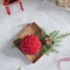 NAYSAYE Party Decoration and Accessories Set of 3 Red Berry Ball Hanging Ornament for Holiday and Christmas, Red, 6.5"*6.5"*0.3" - 4 of 4