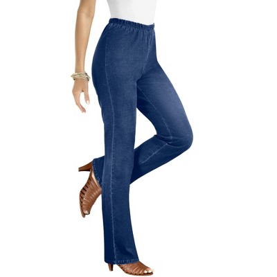 Roaman's Women's Plus Size Tall Comfort Stretch Bootcut Jean