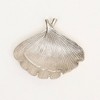 Moda Furnishings Ginkgo Leaf Decorative Trinket Dish – Nickel Finished Aluminum Accent Bowl for Jewelry, Keys & Coins - 2 of 4