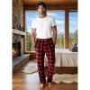 ADR Men's Soft Plush Fleece Pajama Pants, Warm Long Lounge Bottoms - 4 of 4