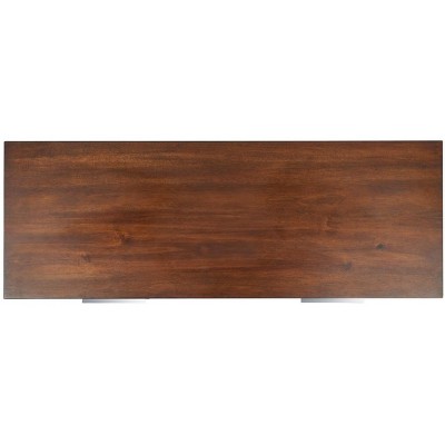 Brylin Chic Rustic 8-Drawer Dark Walnut Dresser with Chrome Accents