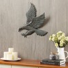 SPI Home Swooping Eagle Wall Plaque - 20" Metal Wildlife Wall Art, Patriotic Bird Sculpture for Office or Rustic Interior Decor - 3 of 3