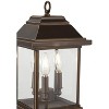 Minka Lavery Rustic Outdoor Post Light Fixture Oil Rubbed Bronze 3-Light 17 1/4" Clear Glass for Post Exterior Barn Deck House - 3 of 3