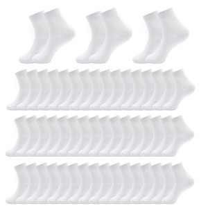 GENTLEAGU Viscose Bamboo Men’s Thin Crew Socks - Bulk Wholesale Solid Color Comfort 48 Pairs - 1 of 4