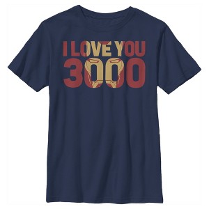 Boy's Marvel Iron Man Love 3000 Mask T-Shirt - 1 of 4