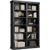 74.5" Tall Bookshelf with Double Storage, Extra Large Bookshelf, 6-Tier Double Wide Bookshelves w/ 12 Cubbies, Wide Freestanding Bookcases, Black - 3 of 4
