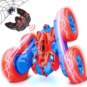 FUNFORFUN Remote Control Cars for Kids, 3 4 5 6 7 8 9 10 Year Old Boys Gifts, Boys Outdoor Toys RC Stunt Cars Christmas Present - 1 of 4