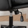 GlasFlength Task and Office Chairs Modern Criss Cross Swivel Chair with Adjustable Height for Home Office, Black, 25.5"*24.5"*20.9" - 4 of 4