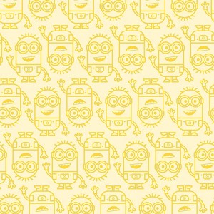 Minions Line Art Yellow Kids' Peel and Stick Wallpaper - 1 of 4