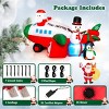 Syemin Inflatable Holiday Decorations 9 Feet Christmas Decoration Inflatable Santa Claus Christmas Inflatables Outdoor Decorations, Red, 108"*84"*60" - 4 of 4