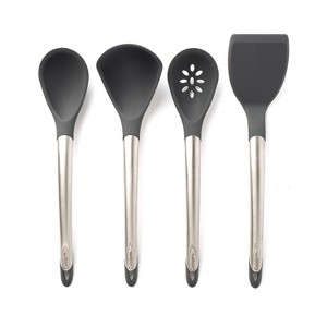 Cuisipro Silicone Kitchen Tool Set-Ladle, Turner, Spoon & Slotted Spoon - 1 of 3