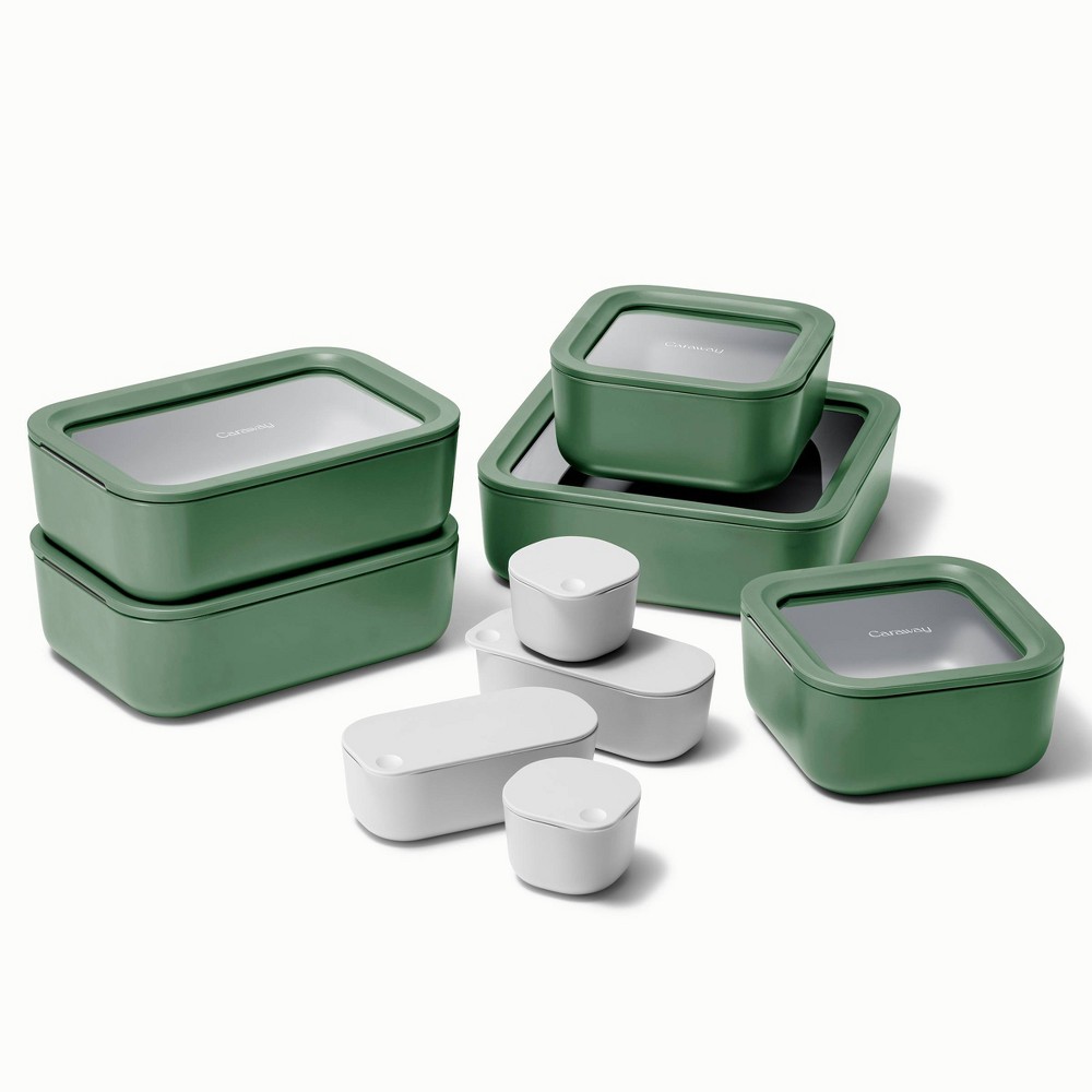 Caraway Home 14pc Food Storage Set Sage