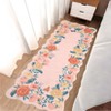 Modern Washable Area Rug, Soft Floral Floor Cover with Non Slip Backing, Low Pile Stain Resistant Floor Carpet for Living Room - 2 of 4