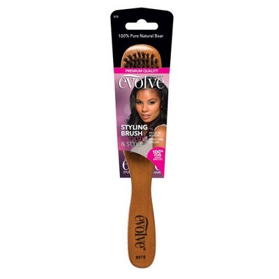 Evolve Styling Hair Brush - Wood