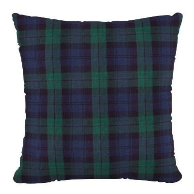 18"X18"Polyester Square Pillow in Blackwatch - Skyline Furniture