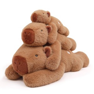 TITQWOP Capybara Weighted Stuffed Animal 12-23.6 Inch 2.2Lbs Capybara Plush Toy Soft and Cute Capybara Plush Animal for Adults Kids Boys and Girls - 1 of 4