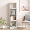 Costway 56'' Tall Bookcase, Freestanding Bookshelf with 4 Open Cubes - image 3 of 4