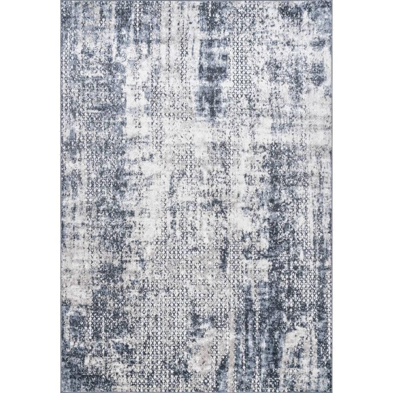 4&#39;3&#39;x6&#39; Taylor Modern Abstract Area Rug Blue - nuLOOM, 1 of 9