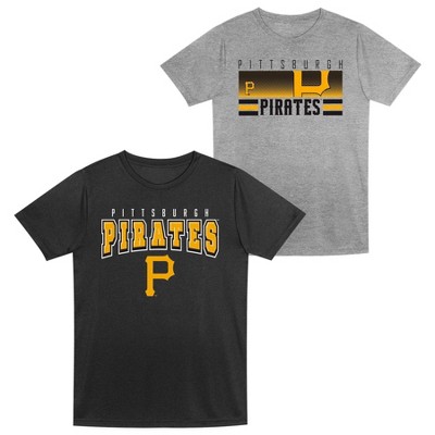 MLB Pittsburgh Pirates Toddler Boys' 2pk Gray T-Shirt