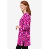 Woman Within Plus Size Perfect Printed Three-Quarter-Sleeve Scoopneck Tunic - 4 of 4