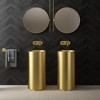 Fortune Candy 32.68'' Tall Round Stainless Steel Pedestal Sink Basin - 4 of 4