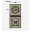 Uttermost Intertwine Knit Paper Shadow Box, Set Of 2, Brown - 2 of 4