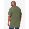 Boulder Creek by KingSize  Heavyweight Longer-Length Pocket Crewneck T-Shirt - 3 of 4