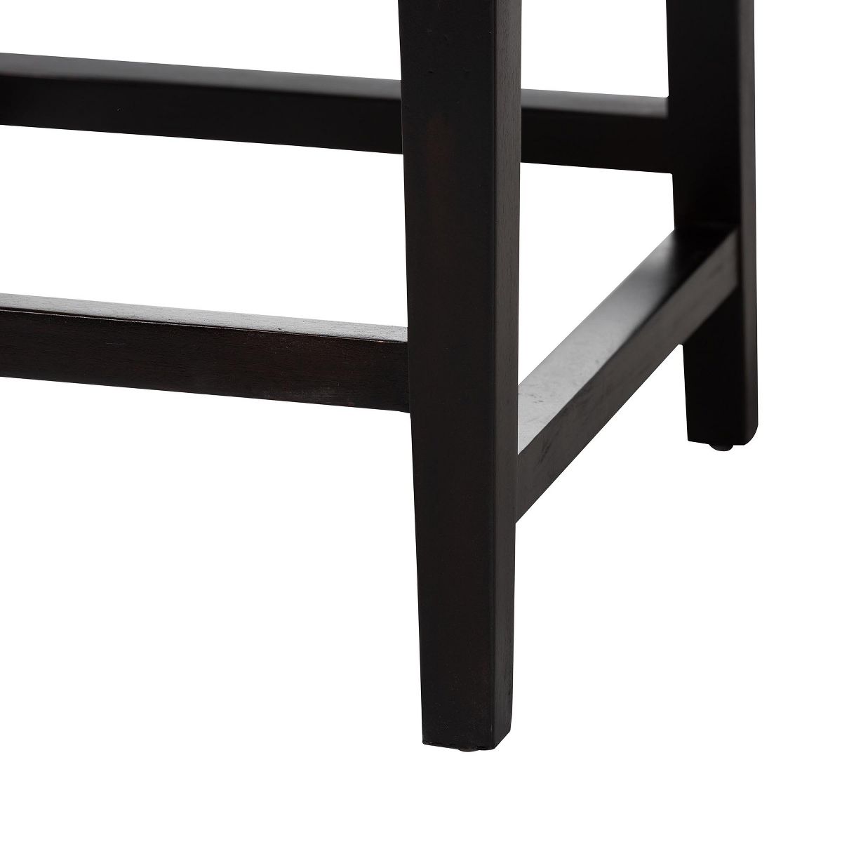 bali & pari Alise Modern Bohemian Dark Brown Mahogany Wood and Seagrass Dining Chair - thumbnail 7