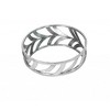 HomeRoots 14" Silver Round Metal Geometric Vanity Tray - 4 of 4