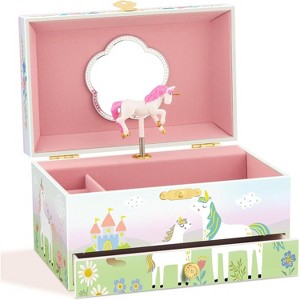Kids Musical Jewelry Box for Girls with Drawer and Jewelry Set with Ballerina Theme - 1 of 4