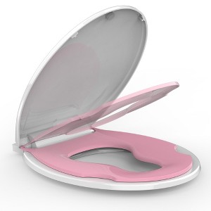 Toilet Seat, Soft Close Lid, Slow Close Noiseless Design, American Standard Compatible - 1 of 4