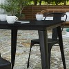 Merrick Lane Indoor/Outdoor Dining Table, 31.5" Square All Weather Poly Resin Top with Steel Base - 4 of 4