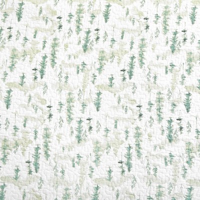 Christopher Forest White Cotton Reversible Full Quilt Set