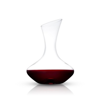 JoyJolt Lancia Wine Decanter Hand Blown Lead-free Crystal Glass Decanter - 40 oz