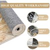 Acekool 5x7 Machine Washable Abstract Geometric Area Rug, Non-Slip, Low Pile, Non-Shedding Brown Carpet for Living Room, Bedroom - 3 of 4
