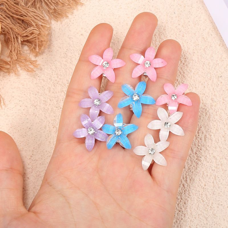 Unique Bargains Girl's Rhinestone Small Flower Hair Clips Multicolor 20 Pcs, 4 of 7