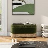 NicBex Modern 38" Storage Bench Velvet Accent Stool with Tassel Rope Trims for Entryway and Living Room - 2 of 4