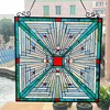 CHLOE Lighting INNES Mission Tiffany-style Stained Glass Window Panel 26Inch Tall - 3 of 4