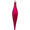 Northlight Shatterproof 4-Finish Finial Drop Christmas Ornaments - 6" - Magenta Pink - 8ct - 4 of 4