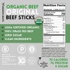 Mission Meats USDA Certified Organic Beef Sticks – Organic & Grass Fed Beef, Zero Sugar, Gluten Free, Non-GMO, Original 0.75oz - 3 of 4