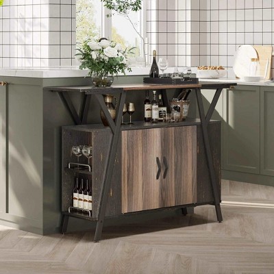 Bestier Small Kitchen Island Buffet Table With Storage Drawers : Target