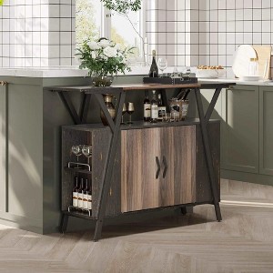 Bestier Small Kitchen Island Buffet Table with Storage Drawers - 1 of 4