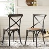 Franklin 18" H X-Back Farmhouse Dining Chair (Set of 2) - AMH9500 - Safavieh Couture - 3 of 4