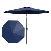 7.5ft Patio Umbrella, Table Umbrella Outdoor Patio with Crank Lift & Push Button Tilt, 6 Sturdy Ribs for Yard, Deck, Pool - 4 of 4