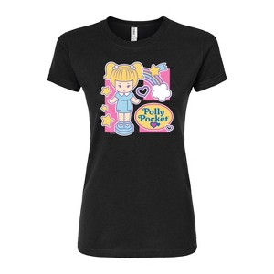 Women's - Polly Pocket - Polly Pocket Grid Fitted Graphic T-Shirt - 1 of 3